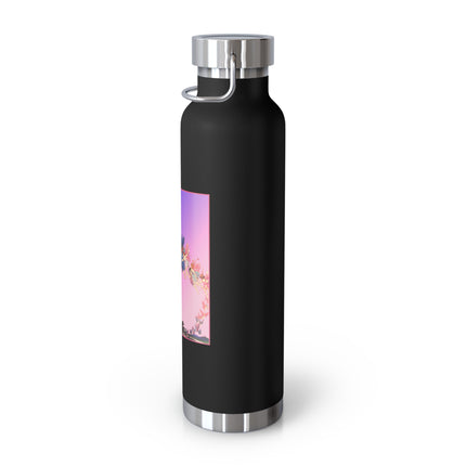 Fairies, Pixies, and Petals in Twilight's Embrace Copper Vacuum Insulated Bottle, 22 oz