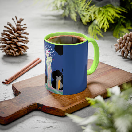 Butterfly Enchantress Colorful Mugs – Ethereal Art Deco Magic & Transformation