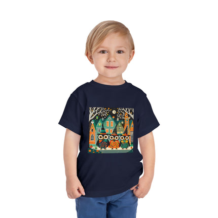 Night of the Trick-or-Treating Owlets Toddler Short Sleeve Tee