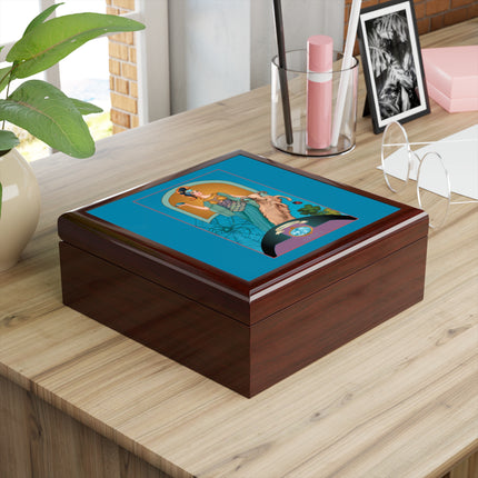 March & Aquamarine (Gem Series) by Sofia Chiostri Jewelry Box
