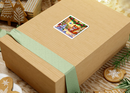 Naughty or Nice Kitten Kiss-Cut Stickers (4 Sizes)