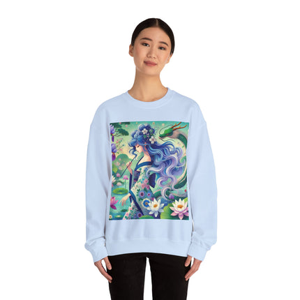 Fairy of the Koi Pond Heavy Blend™ Crewneck Sweatshirt