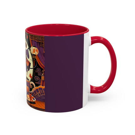 Theatrical Halloween Mice on Teacup Colorful Mugs (11oz, 15oz)