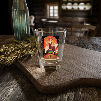 January & Garnet (from the Gem Series) by Sofia Chiostri Shot Glass, 1.5oz