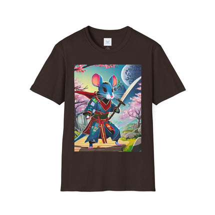 Cyber Samurai Rat Softstyle T-Shirt