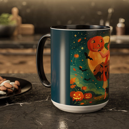 🦇🎃 The Witch Of Batwing Pumpkin Hollow Colorful Mug – Moonlit Halloween Charm