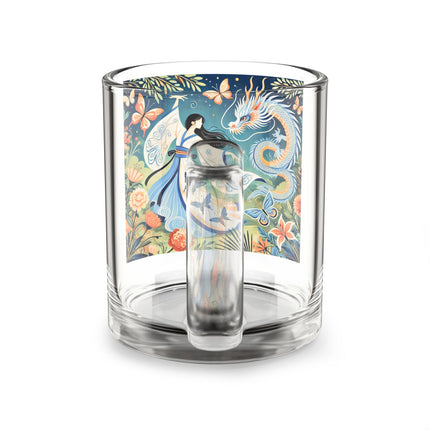 Fairy Waltz in the Butterfly Garden Glass Mug, 10oz