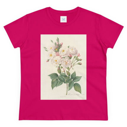 Rosa Noisettiana by Pierre Joseph Redouté Women's Midweight Cotton Tee