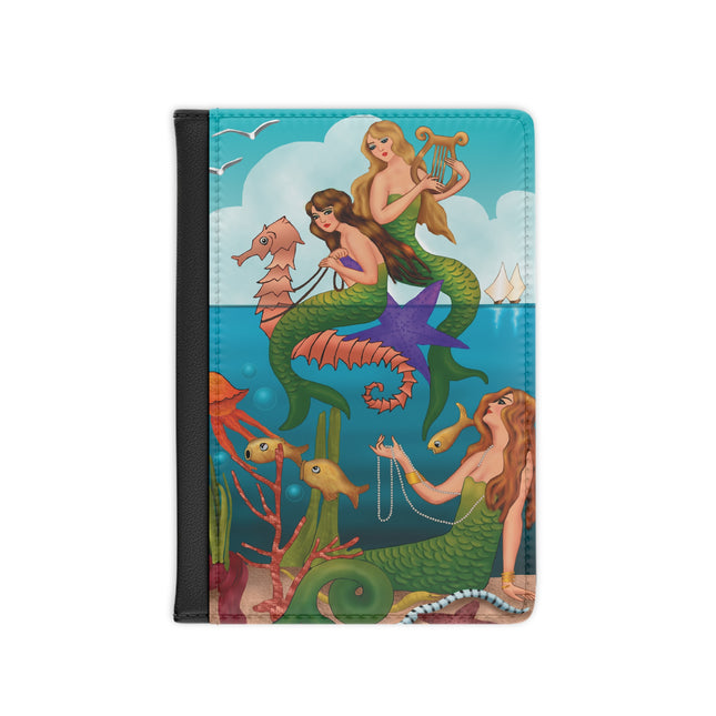 Three Mermaids with Strings of Pearls by Carlo Chiostri Passport Cover