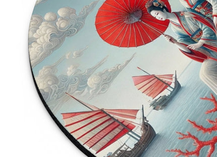 Ladies by the Quiet Sea Mouse Pad