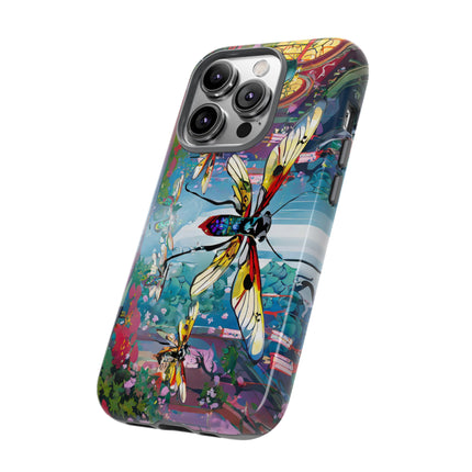 Neon Swarm Phone Cases