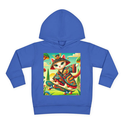 Dragon Dance on Wheels Toddler Pullover Fleece Hoodie
