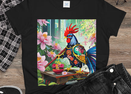 Cyberpunk Rooster Cotton Tee