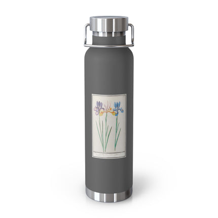 Iris, Iris sibirica by Anselmus Boëtius de Boodt Copper Vacuum Insulated Bottle, 22oz