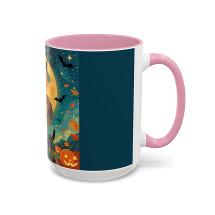 🦇🎃 The Witch Of Batwing Pumpkin Hollow Colorful Mug – Moonlit Halloween Charm