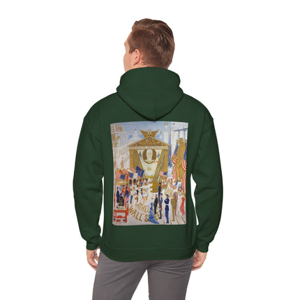 The Cathedrals of Wall Street by Florine Stettheimer Heavy Blend™ Hooded Sweatshirt