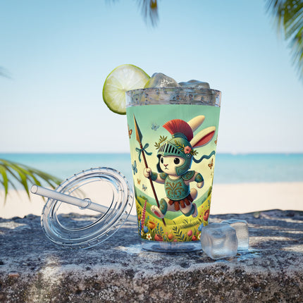 Rabbit Gladiator Sunsplash Tumbler with Straw, 16oz