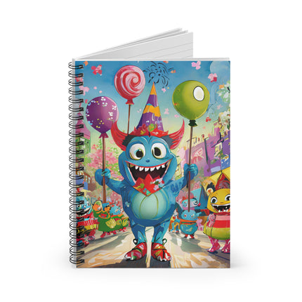 Monster Parade Madness Spiral Notebook - Ruled Line