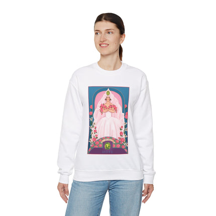 August & Peridot (from the Gem Series) by Sofia Chiostri Unisex Heavy Blend™ Crewneck Sweatshirt