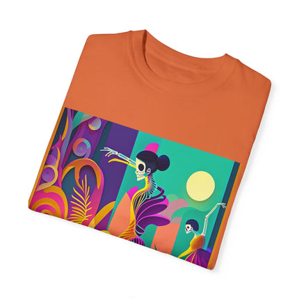 Dance of the Skeleton Ballerinas Unisex Garment-Dyed T-shirt