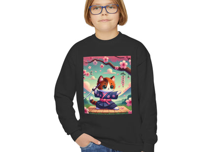 Samurai Kitten Youth Crewneck Sweatshirt
