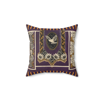 La décoration moderne dans le textile Pl. 17 by Gaston Charlet Spun Polyester Square Pillow