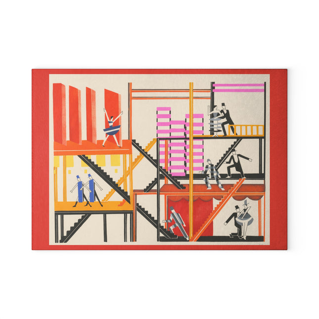 Maquettes de Théatre 4 by Alexandra Exter Glass Cutting Board