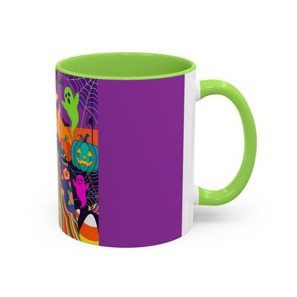 🌈👻 The Rainbow Ghost Masquerade Colorful Mug – Colorful Halloween Charm