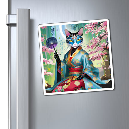 Cyberpunk Geisha Magnet (3 Sizes)