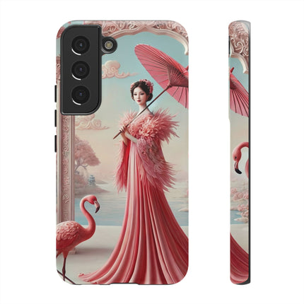 Petals, Porcelain, and Flamingos Phone Cases