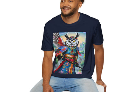 Cyberpunk Samurai Owl Softstyle T-Shirt