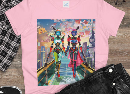 Cyber Punk Robot Models Cotton Tee