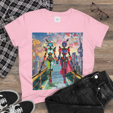Cyber Punk Robot Models Cotton Tee