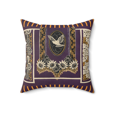 La décoration moderne dans le textile Pl. 17 by Gaston Charlet Spun Polyester Square Pillow
