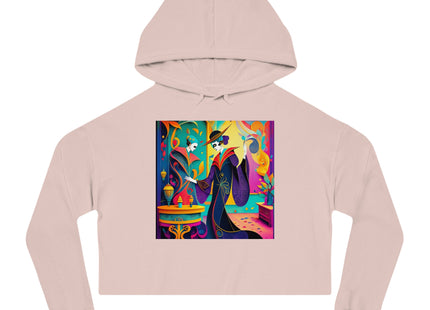 Phantoms of Elegance Women’s Cropped Hooded Sweatshirt