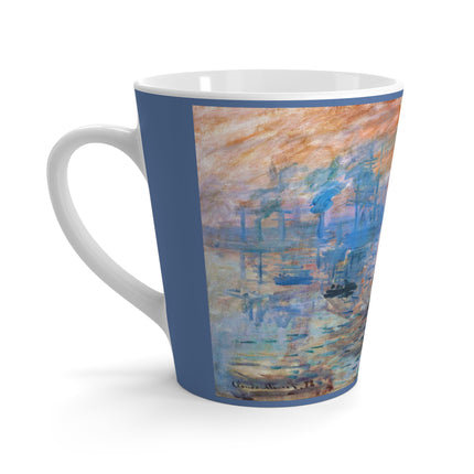 Sunrise by Claude Monet Latte Mug