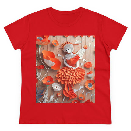 Poppy Fairy Women's Midweight Cotton Tee