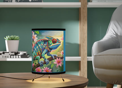 Camouflage Chameleon Tripod Lamp