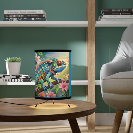 Camouflage Chameleon Tripod Lamp