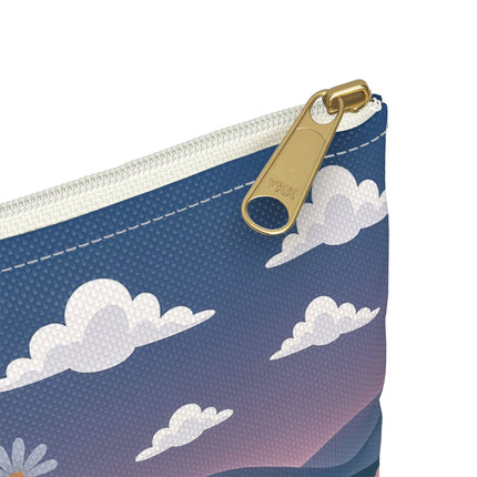 🌸🎀 The Grand Floral Promenade Accessory Pouch – Art Deco Fashion Fantasy