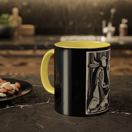 The Large Cow by Ernst Ludwig Kirchner Colorful Mugs, 11oz