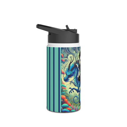 Mystic Guardian of the Sky Stainless Steel Water Bottle, Standard Lid