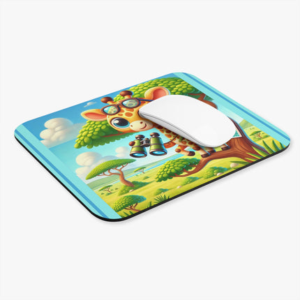 Giraffe Lookout Mouse Pad (Rectangle)