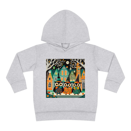 Night of the Trick-or-Treating Owlets Toddler Pullover Fleece Hoodie