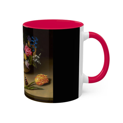 Flower Still Life by Ambrosius Bosschaert Colorful Mugs, 11oz