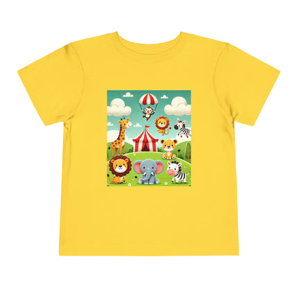 Whimsical Circus Friends Toddler Short Sleeve Tee