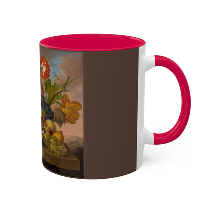 Floral Still Life by Franz Xaver Petter Colorful Mugs, 11oz