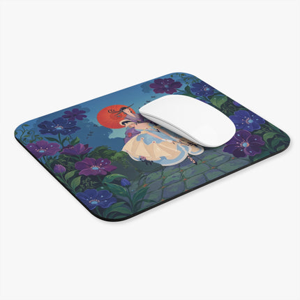 ☂️💜 The Ladies Of The Twilight Garden Mouse Pad – Art Deco Floral Elegance