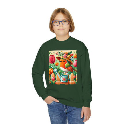 The Little Garden Tender Youth Crewneck Sweatshirt – Sunshine, Sweetness & Blooming Imagination