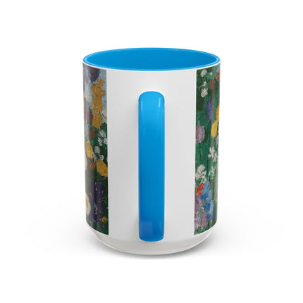 Flowers on the Mountain by August Babberger Colorful Mugs (11oz, 15oz)